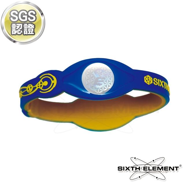 【第六元素】IEB負離子momo 購物台 momo 購物台高能量手環(520 黃藍黃)