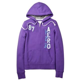 【現貨Aeropostale】紐約AERO 87街頭風 連帽外套(紫色)
