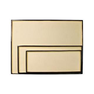 【Finara 費納拉精品家飾餐廚生活擺件】安朵珍珠魚紋防水精品收納盤M(奶油色)