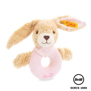 【STEIFF德國金耳釦泰迪熊】Hoppel Rabbit 兔子(嬰幼兒手搖鈴)