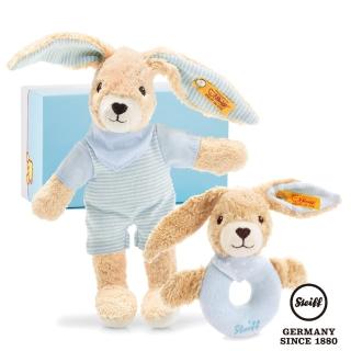 【STEIFF德國金耳釦泰迪熊】Hoppel Rabbit 歡樂組(BABY彌月禮盒)