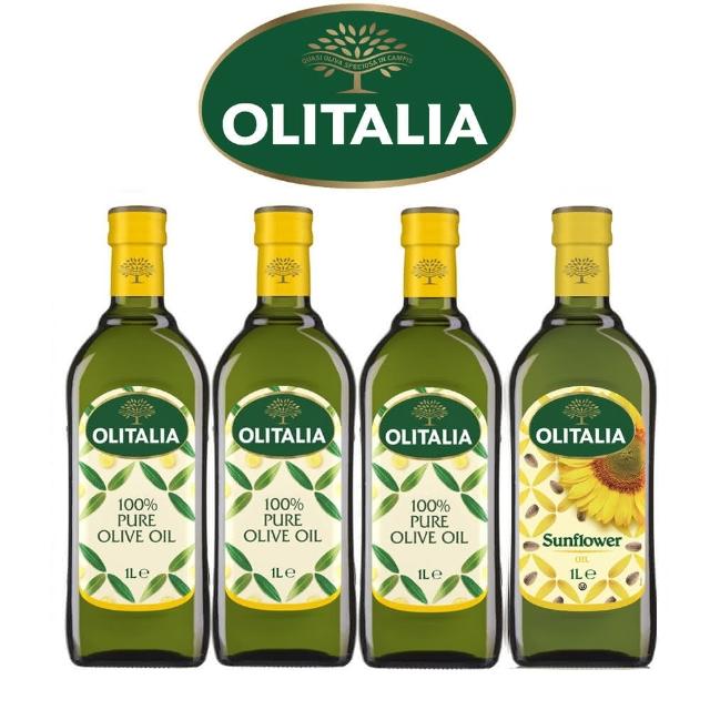 【O富邦網購litalia奧利塔】純橄欖油1000mlx3瓶+葵花油1000mlx1瓶(雙入禮盒組) 【O富邦網購litalia奧利塔】純橄欖油1000mlx3瓶+葵花油1000mlx1瓶(雙入禮盒組)