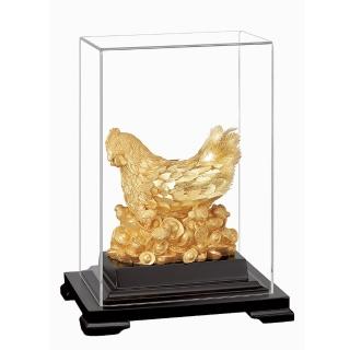 【開運陶源】招財純金箔禮品(金雞母/聚財雞小櫥窗)