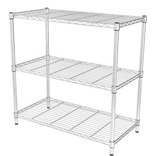 【樂活主義】IRON 鍍鉻萬用三層架90X35X90