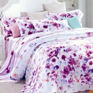 【Betrise紫妍角色】300支紗頂級雙人100%奧地利天絲TENCEL四件式兩用被床包組