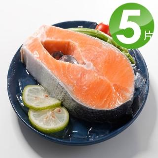 【華得水產】挪威特大鮭魚片5件組(370g/片)
