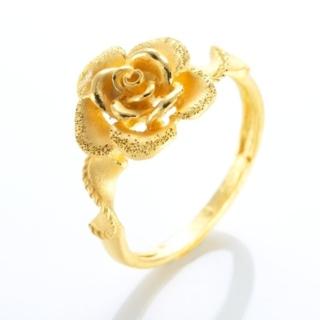 【D.M.】玫瑰心情黃金戒