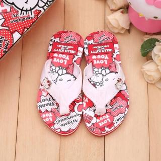 【三麗鷗】Hellokitty40週年紀念版人字夾腳拖鞋(814671)
