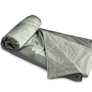 【dreamerSTYLE】涼夏吸溼排汗緞面涼被(個性灰)