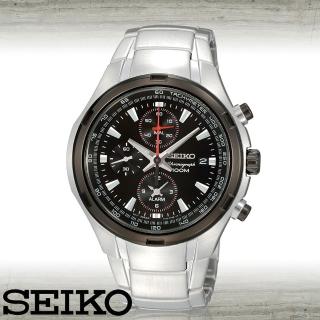 【SEIKO 精工】飆速競感_賽車三眼計時腕錶(SNAE43P1)