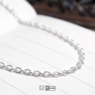 【ART64】義大利925純銀鍊-圓圈鍊40-16吋
