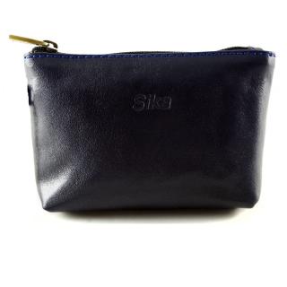 【Sika】義大利時尚真皮拉鍊零錢包A8228-06(清玉藍)