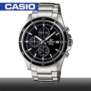 【CASIO 卡西歐 EDIFICE 系列】三眼競速優雅質感紳士男錶(EFR-526D)
