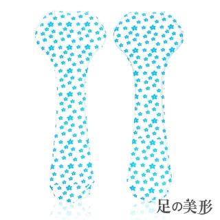 【足的美形】晶透系列-T型矽膠7分墊 藍(2雙)