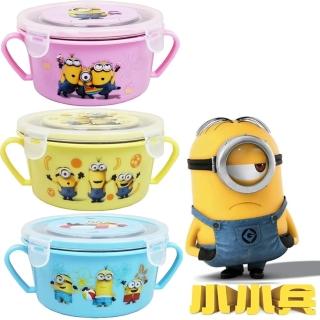 【妖怪手錶】不鏽鋼雙耳隔熱碗/幼兒學習隔熱碗x3入/組(隨機出貨)