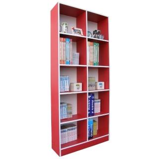 【美佳居】高180公分-10格(挑高格)公文櫃/書櫃(三色可選)