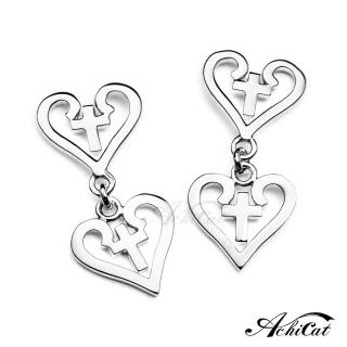 【AchiCat】正白K飾 聖心女孩 耳針式耳環 G542
