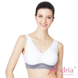 【Andria安卓亞】超輕感美胸無痕內衣(白x灰)