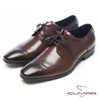 【CUMAR】浪漫英倫-溫柔紳士真皮牛津鞋(咖)