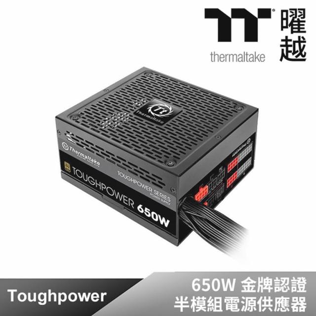 【曜越】Toughpower 650W 金牌認證電源momo 購物 momo 購物台供應器(Modular)