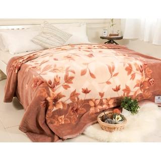 【米夢家居】鳴球100%澳洲美麗諾拉舍爾 純羊毛毯(山戀茶花)