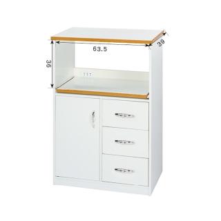 【顛覆設計】潮濕剋星-防水塑鋼2.2尺餐櫃/電器櫃-寬68深42高112cm