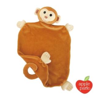 【美國 Apple Park】有機棉安撫巾彌月禮盒 - 小猴子