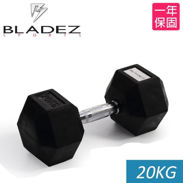 【Bladez】六角包膠momo購網啞鈴-20Kg