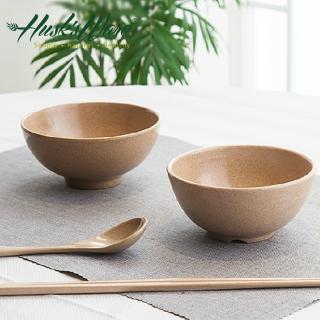 【美國Husk’s ware】稻殼天然無毒環保餐碗筷組(6碗6筷)
