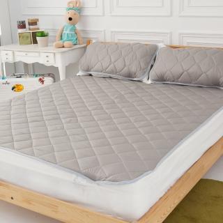 【LAMINA】咖啡紗雙人平單式三件式保潔墊