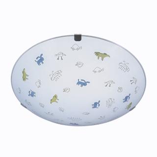 【華燈市】塗鴉世界4+1玻璃吸頂燈(童趣塗鴉風)