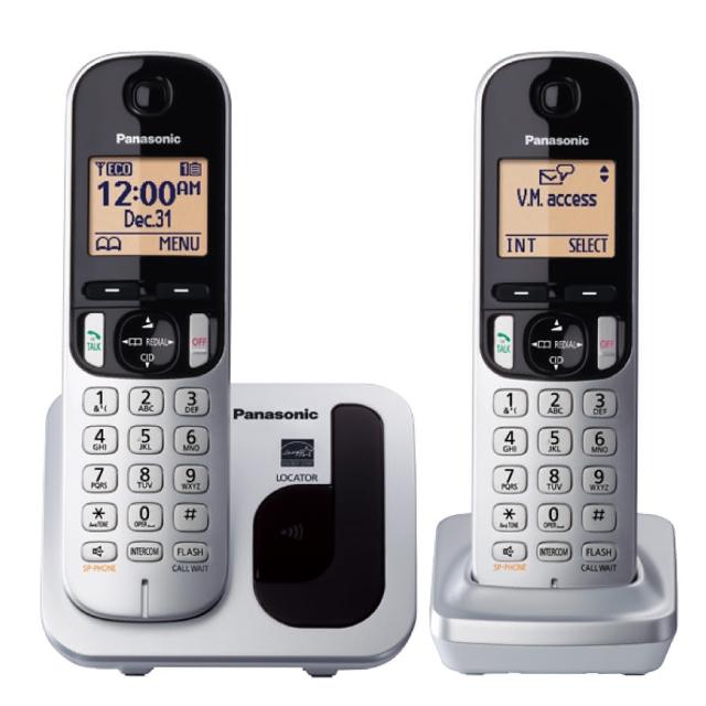 【Panasonic 國際牌】數位DECT 無線雙手機電話 KX-TGC212TWS(松下公司貨momo購網)