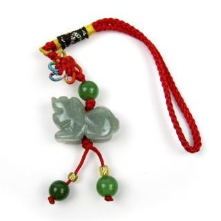 【開運工場】25mm三合六合東菱玉生肖吊飾(虎)