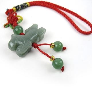 【開運工場】28mm三合六合東菱玉生肖吊飾(馬)