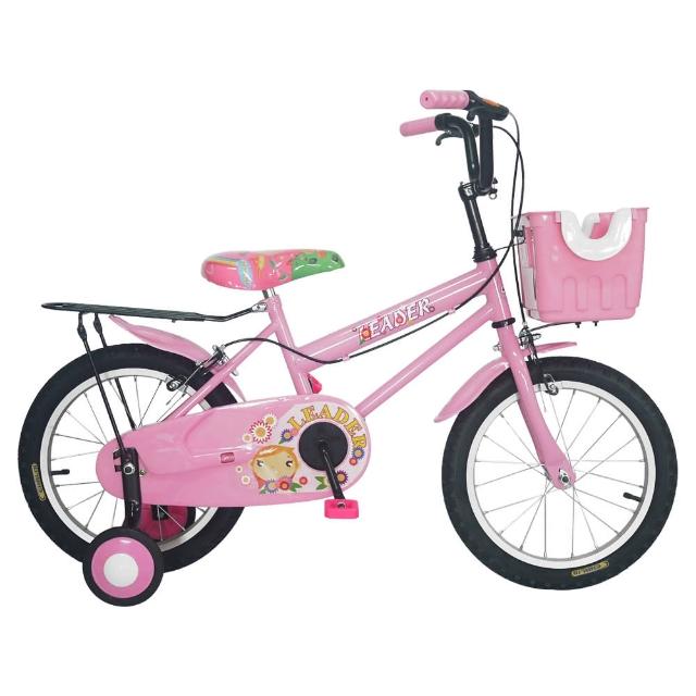 【好物推薦】MOMO購物網【Adagio】16吋卡布奇諾打氣胎童車附置物籃(粉色)哪裡買momo商品