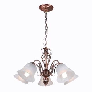 【華燈市】雅帝士紅古銅5燈吊燈(新古典風格)