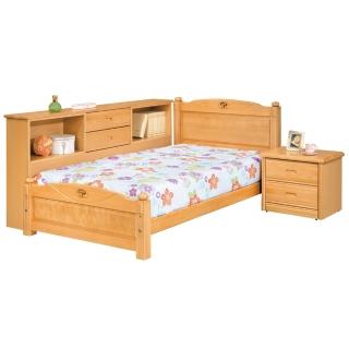 【顛覆設計】依拉檜木色3.5尺單人床組(不含床墊)