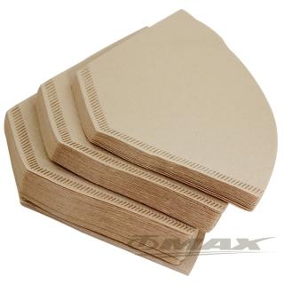 【omax】無漂白咖啡濾紙2～4杯用-480入(6包)