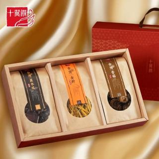 【十翼饌】山野珍藏禮盒 3盒(香菇+黑木耳+龍眼乾)