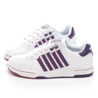 【K-SWISS】女款 JACKSON 時尚休閒鞋(93360-191-白紫)