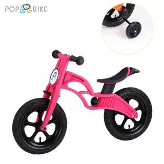 【BabyTiger 虎兒寶】POPBIKE 兒童充氣輪胎滑步車-AIR充氣胎+輔助輪
