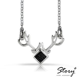 【Story Accessory】{福祿雙全} 鉛字吉言純銀項鍊
