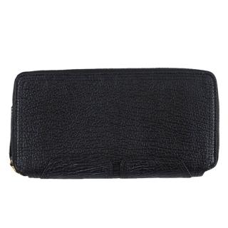 【PH 3.1 PHILLIP LIM】牛皮ㄇ型全開多功能大夾(黑色)