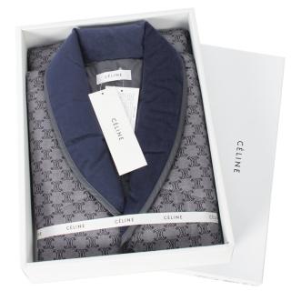 【CELINE】經典雙C舒適羽絨背心禮盒(深藍色)
