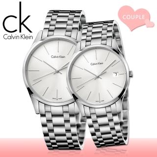 【瑞士 CK手錶 Calvin Klein】甜蜜浪漫情侶對錶(K4N21146+K4N23146)