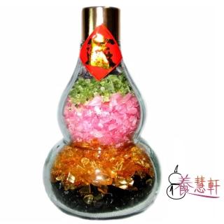 【養慧軒_12H】天然五行水晶葫蘆瓶 擺件(高約11公分)