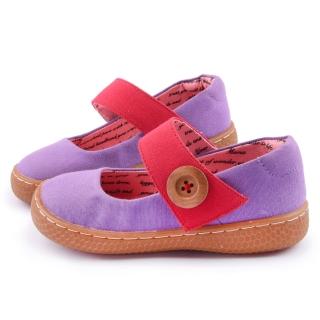 【美國LIVIE & LUCA】中童 卡達簡約手工休閒鞋(Z013-紫)
