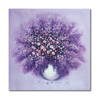 【橙品油畫布】單聯式紫戀藝術無框畫30x30(wot9-21b)