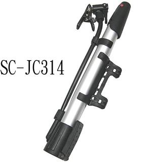 【月陽】自行車momo購 物鋁合金迷你立式攜帶型打氣筒打氣機(SC-JC314)