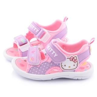 【三麗鷗】Hello Kitty 中童 甜點風涼鞋(815726-紫)